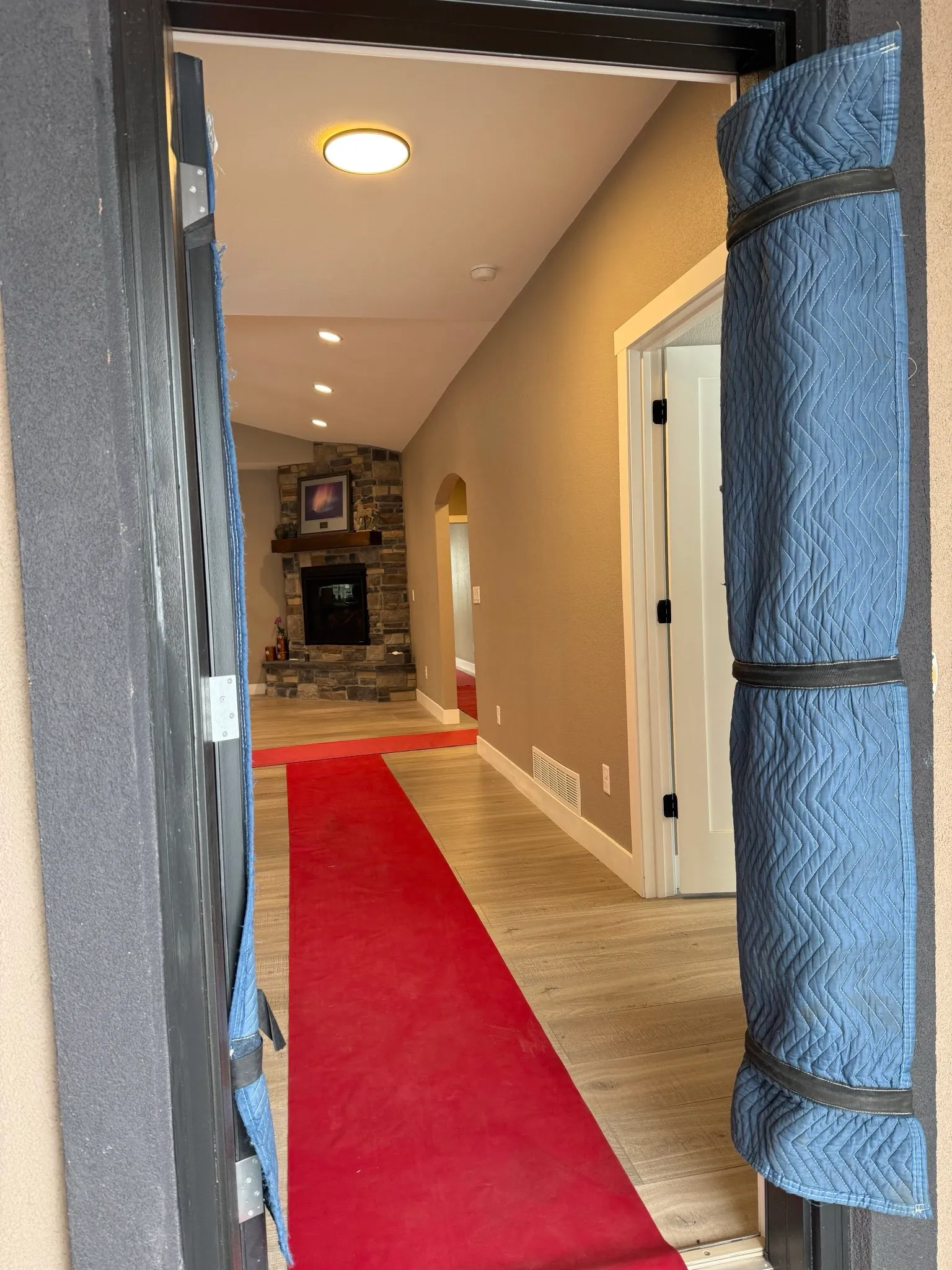 iHaul iMove door and floor protection during residential move